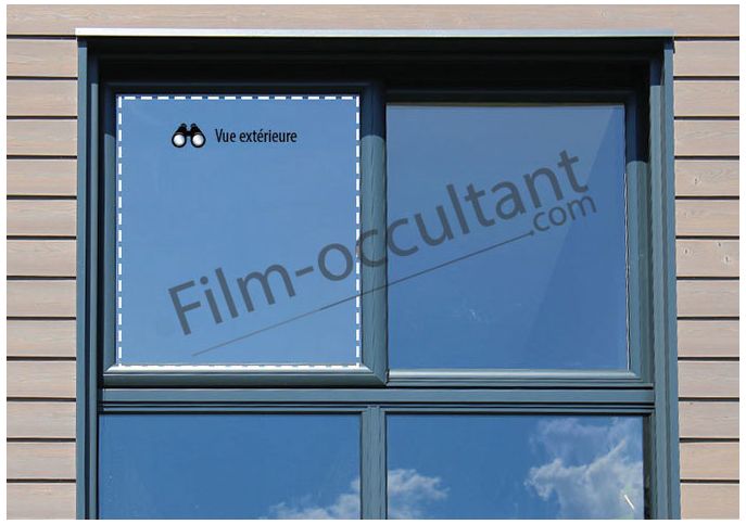 Film de Protection Solaire pour Fenêtre - 70cm x 300cm - Film Adhésif -  Auto-adhésif 