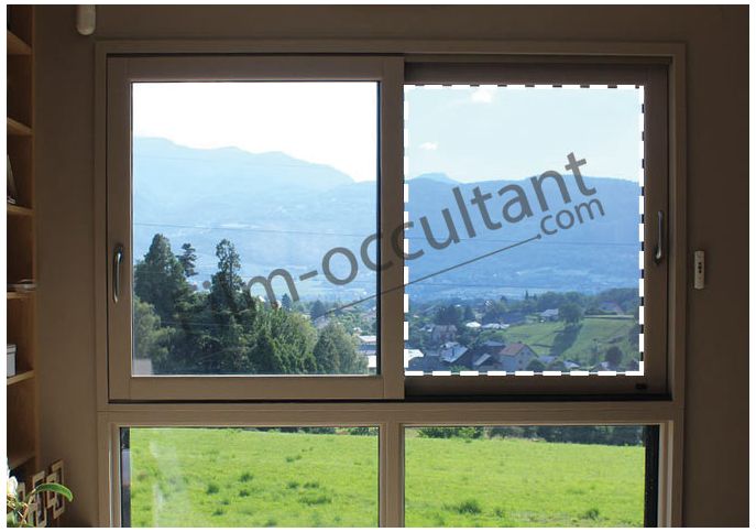 Film pour vitrage de fenêtre Miroir Effet Anti Chaleur Protection solaire  Anti UV Blanc,90*200CM